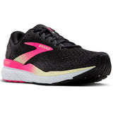 Brooks Ghost 16 Women's Wide D Fit Black Pink Yellow