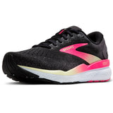 Brooks Ghost 16 Women's Wide D Fit Black Pink Yellow