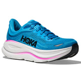 Hoka Bondi 9 Women's Skyward Blue Neon Fuschia