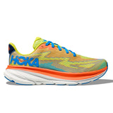 Hoka Clifton 9 Youth Evening Primrose/Vibrant Orange