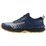 Mizuno Wave Daichi 8 Women's Estate Blue Apricot Ice Black