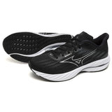 Mizuno Wave Inspire 21 2E Wide Fit Men's Black Silver Metallic Grey