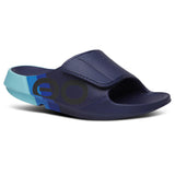 Oofos Ooahh Sport Flex Slide Unisex Sky Rally