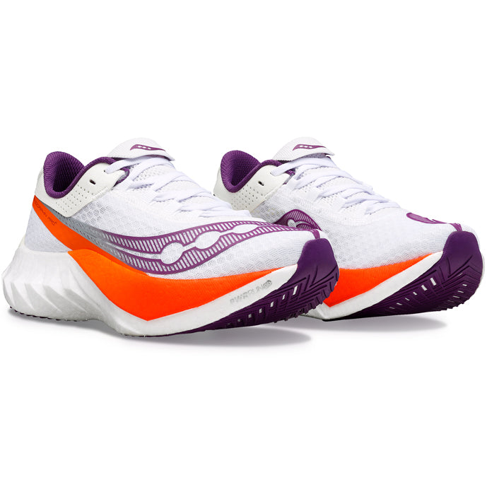 Saucony Endorphin Pro 4 Women's Running Shoe White Violet