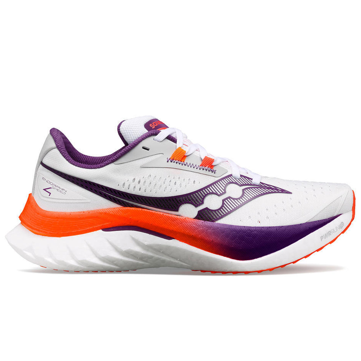 Saucony Endorphin Speed 4 Women’s Running Racing Shoe White Violet