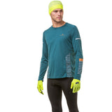 Ronhill Afterhours Beanie Flourescent Yellow Charcoal Reflect One Size