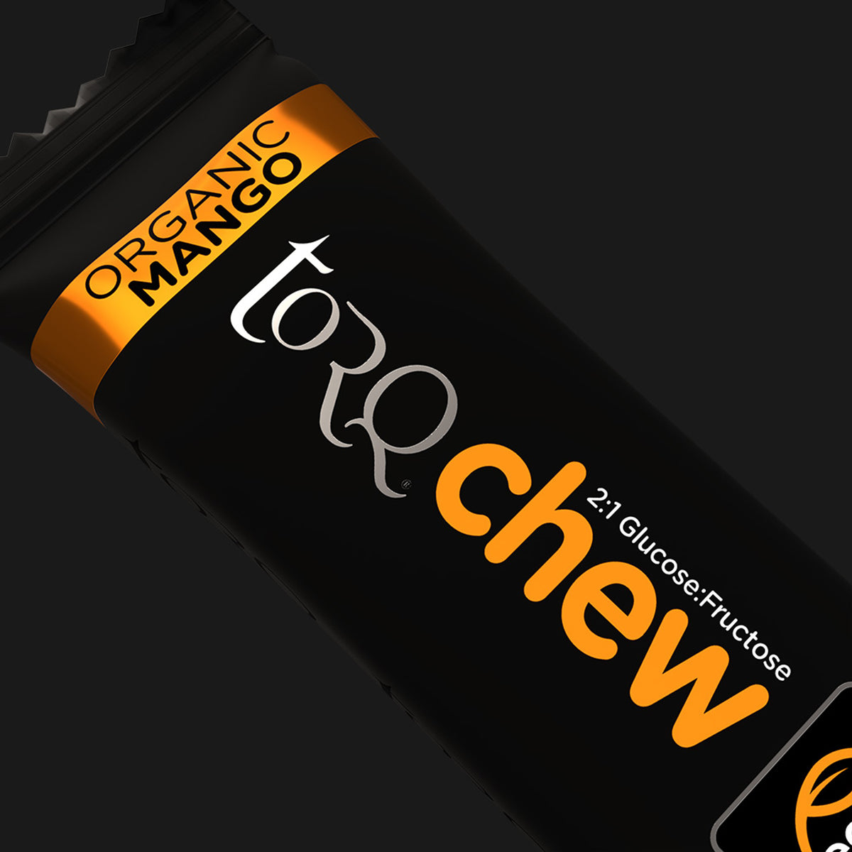Torq Organic Mango Energy Chews Running Form