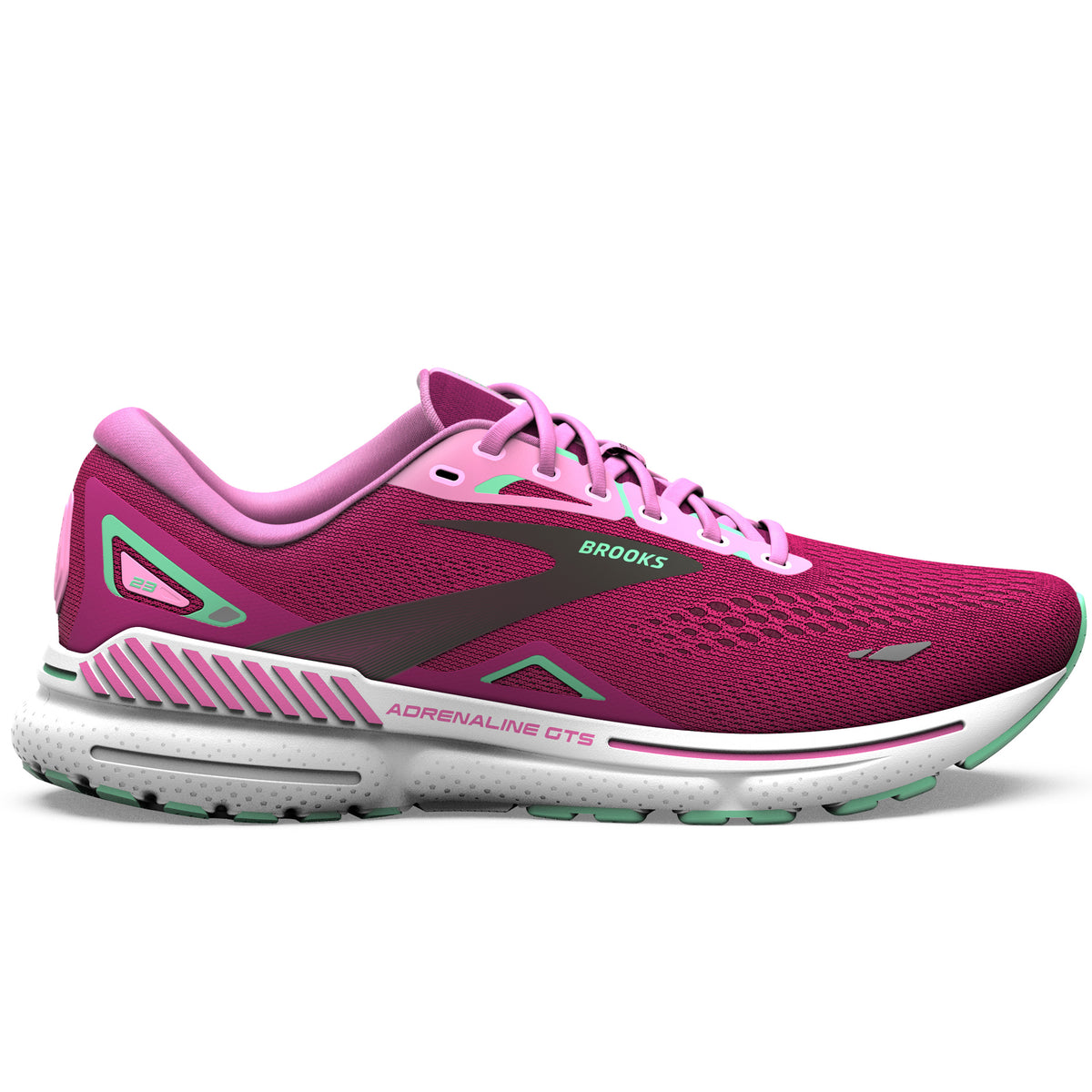 Brooks Adrenaline GTS 23 Women s Running Shoe Pink Fuchsia Black Running Form