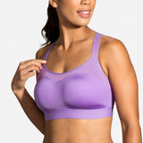 Brooks Dare Racerback Run Bra Heliotrope