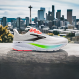 Brooks Ghost 17 Men's White Pink Clay Gecko