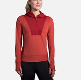 Brooks Notch Thermal Hoodie Women's Rosewood Beet