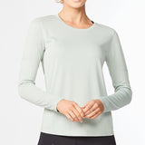 2XU Aero Long Sleeve Tee Women's Mineral/ Mineral Reflective