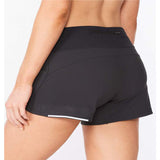 2XU Aero 4 Inch Short Women's Black Silver Reflective