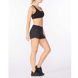 2XU Aero 4 Inch Short Women's Black Silver Reflective