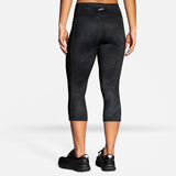 Brooks Greenlight Capri Women's Black Speck Black-Asphalt