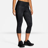 Brooks Greenlight Capri Women's Black Speck Black-Asphalt