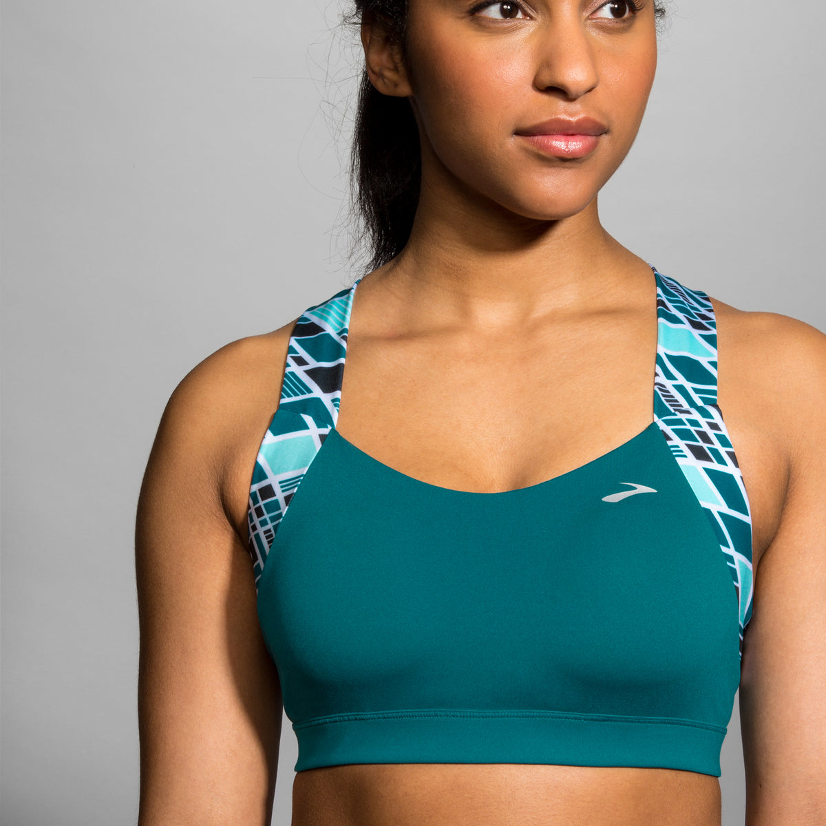 Brooks Uplift Crossback Running Sport's Bra Ocean Wave – Running Form