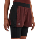 On Running Active Shorts Women's Mulberry Black