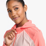 2XU Aero Jacket Women's Hyper Coral/Rosette Reflective