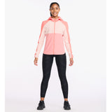 2XU Aero Jacket Women's Hyper Coral/Rosette Reflective