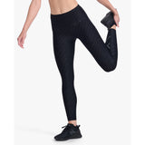 2XU Aero Reflect Hi-Rise Compression Tights Women's TTY Script/Black Reflective