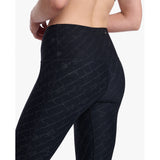 2XU Aero Reflect Hi-Rise Compression Tights Women's TTY Script/Black Reflective