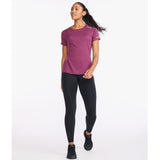 2XU Aero Tee Women's Mulberry Elderberry Reflective