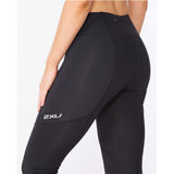 2XU Aero Vent Mid-Rise Compression 3/4 Tights Women's Black Silver Reflect