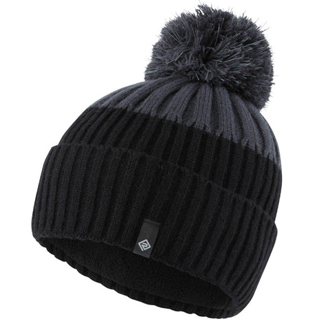 Ronhill Bobble Hat Black Charcoal
