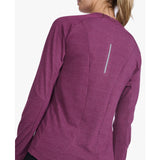 2XU Ignition Long Sleeve Base Layer Women's Beet Marle Silver Reflective