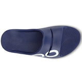 Oofos Ooahh Sport Slide Navy White