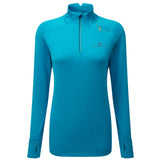 Ronhill Tech Prism 1/2 Zip Tee Women's Kingfisher Grape