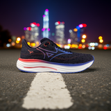 Mizuno Wave Rider 29 Women's Odyssey Gray Iris Bloom Calypso Coral