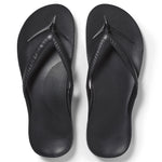 Archies Arch Support Flip Flops Black