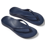 Archies Arch Support Flip Flops Navy