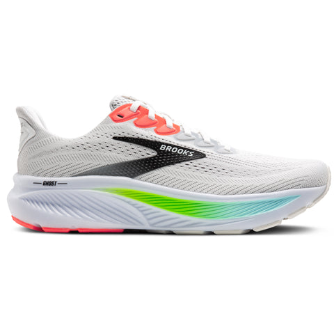 Brooks Ghost 17 Men's White/Pink Clay/Gecko