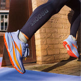 Brooks Ghost 17 Women's Blue Heron/White/Orange