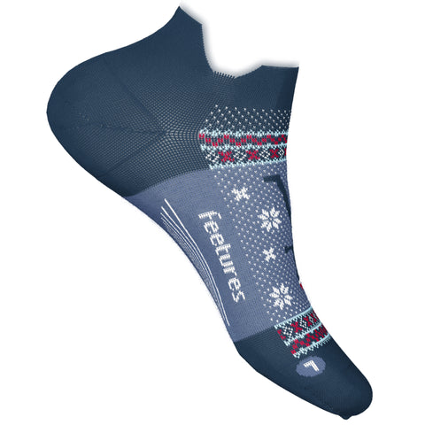 Feetures Elite Light Cushion No Show Tab Limited Edition Holiday Runner