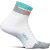Feetures Elite Light Cushion Quarter Aquatic White