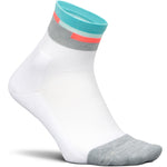 Feetures Elite Light Cushion Quarter Aquatic White