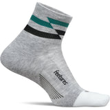 Feetures Elite Max Cushion Quarter Grey Track