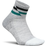 Feetures Elite Max Cushion Quarter Grey Track