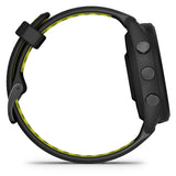 Garmin Forerunner 265S Black Bezel and Case with Black Amp Yellow Silicone Band