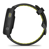 Garmin Forerunner 265S Black Bezel and Case with Black Amp Yellow Silicone Band