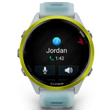 Garmin Forerunner 570 - 47mm Amp Yellow Aluminium with Translucent Whitestone/Turquoise Band