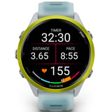 Garmin Forerunner 570 - 47mm Amp Yellow Aluminium with Translucent Whitestone/Turquoise Band