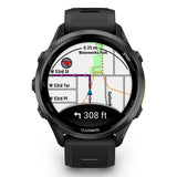 Garmin Forerunner 970 Carbon Grey DLC Titanium with Black Case and Black/Translucent Whitestone Band