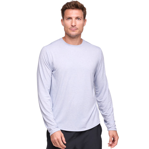 Hoka Essential Long-Sleeve Tee Men's Gull Htr