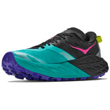 Hoka Speedgoat 7 Women's Black Electric Aqua