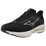 Mizuno Wave Inspire 21 2E Wide Fit Men's Black White Vibrant Yellow